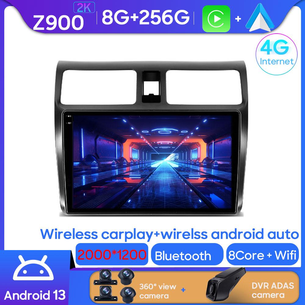 Car Stereo Player For Suzuki Swift 3 2003 - 2010 Radio Multimedia Head Unit Carplay Android 14 Auto Wifi GPS Monitor No 2din DVD