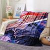 1PC Chainsaw Man Patterned Flannel Blanket Suitable For All Seasons For Home Decor Warmth And Comfort Gifts Holiday Present