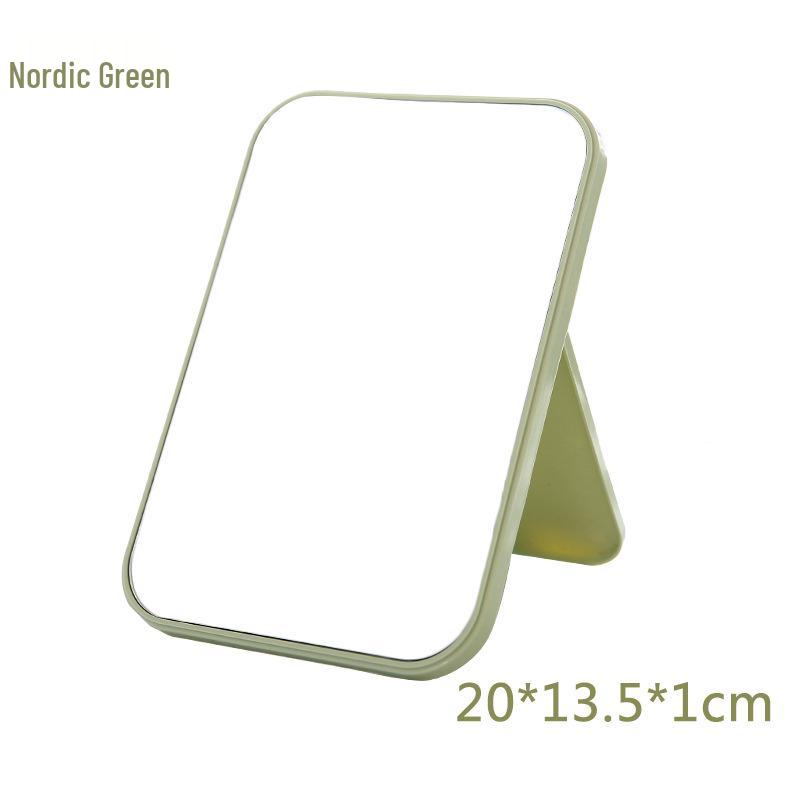 High-Definition Folding Square Makeup Mirror - Portable Single-Sided Desktop Vanity Mirror