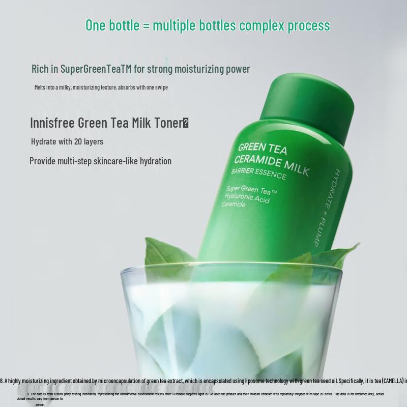 Innisfree Green Tea Ceramide Hydrating Serum & Milk Water Set