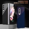 Luxury Carbon Fiber Case for Samsung Galaxy Z Fold 5 4 3 2 W22 W21 Z Flip 5 4 3 ZFold ZFlip Fold4 Fold5 Flip4 Flip5 Bumper Cover