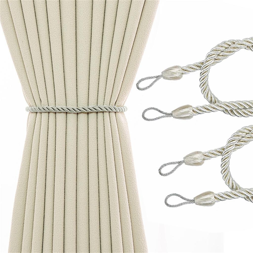 2Pcs Ropes Tie Backs For Window Curtain Cord Buckle Tiebacks Tie Backs