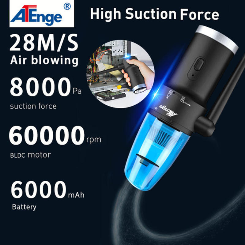 Wireless air vacuum cleaner; Car Vacuum Cleaner 2 in 1, Manual Electric Fan, Powerful Computer Keyboard Cleaning Sofa | Device Cleaners