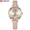 CURREN 9068 Женские водонепроницаемые кожаные часы с маленьким циферблатом