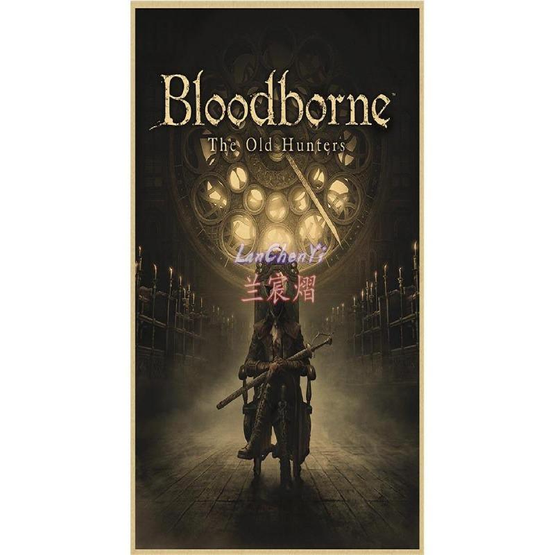 Bloodborne Dark Hunter Game Крафт-бумага Плакат Художественная печать Картина для гостиной Настенный декор Украшение дома