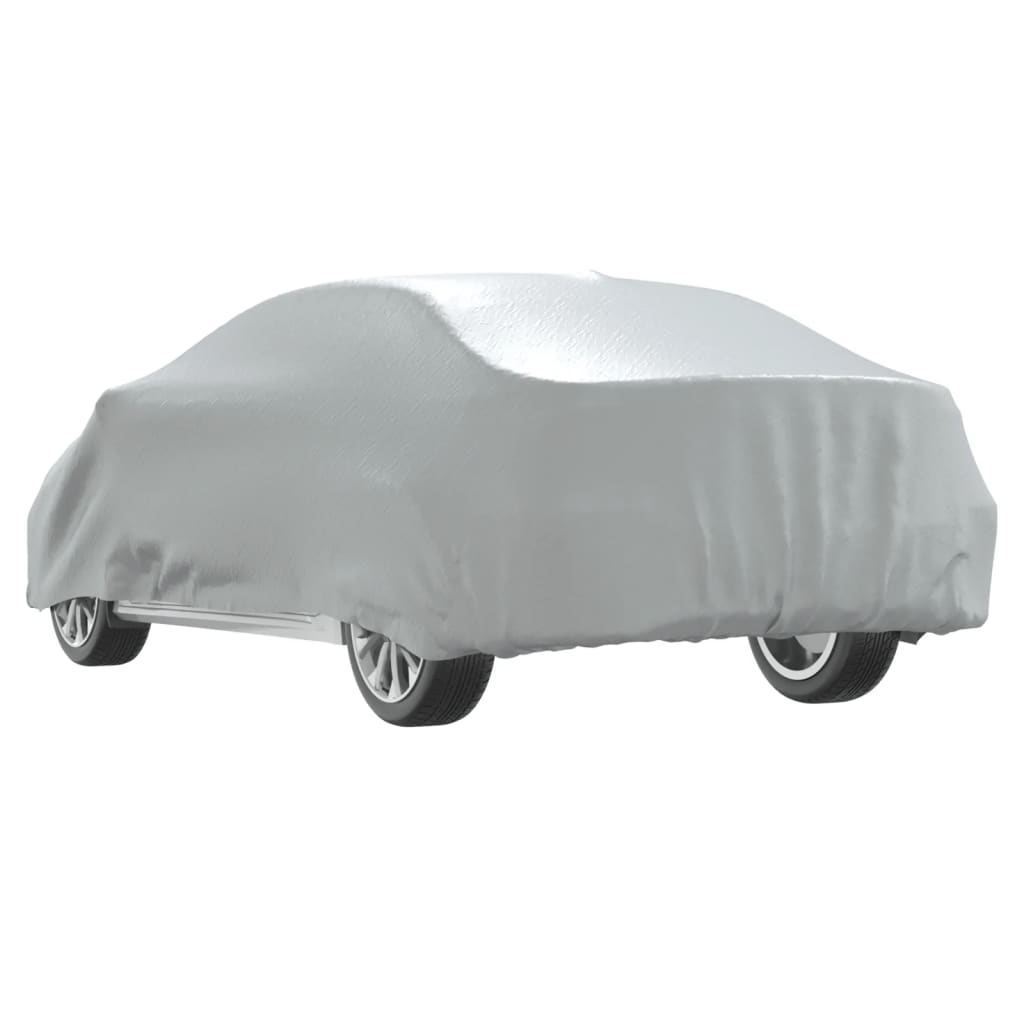 Full Silver Car Cover for Sedan with Buckle Straps Size M