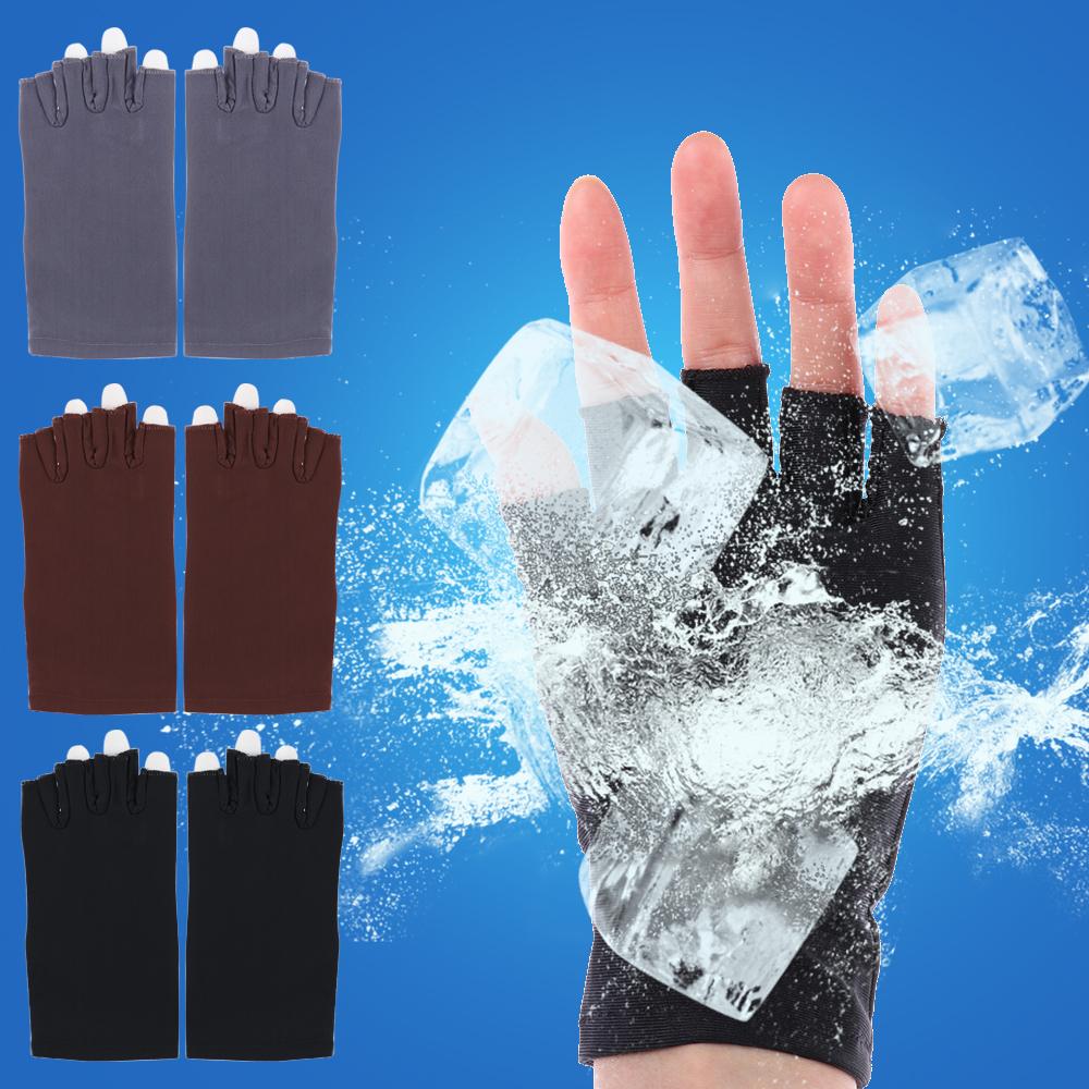 Tight Short Breathable Half Finger Gloves Summer Mittens Sun Protection Sports/Driving/Biking