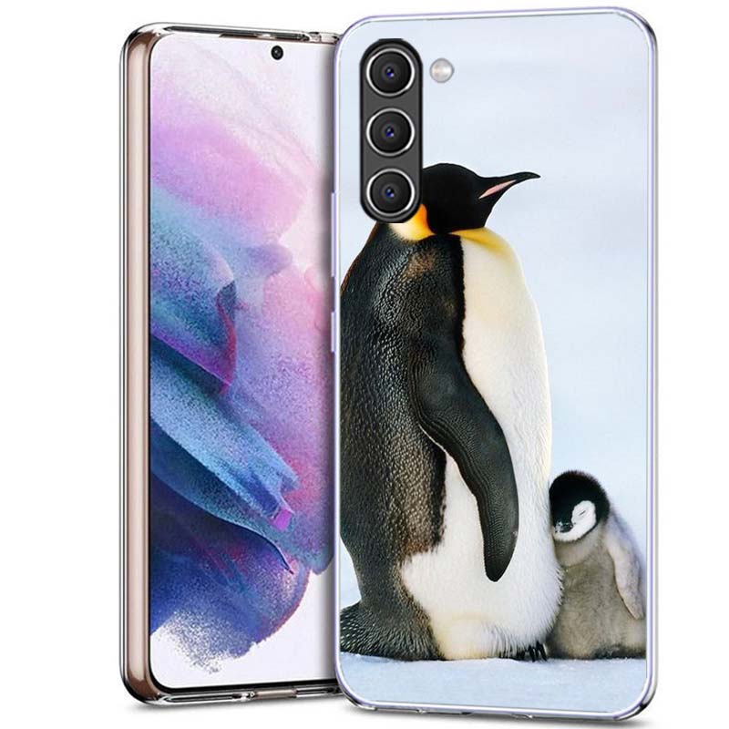 Penguins Love at the North Pole Phone Case for Samsung A54 A14 A24 A34 A17 A37 A57 A55 A35 A25 A15 A13 A23 A33 A53 A07 A05S A04S