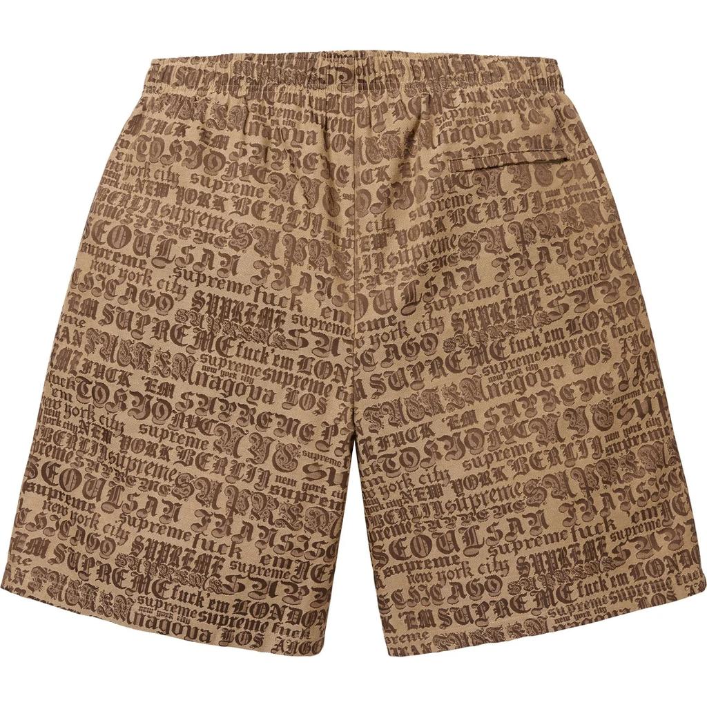 Supreme Cities Jacquard shorts SUP-SS25-201