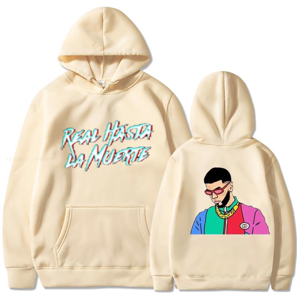 Толстовки с принтом Anuel AA, толстовка, пальто, повседневный спортивный костюм Real Hasta La Muerte, костюм унисекс, женская одежда, пуловер с капюшоном в стиле аниме