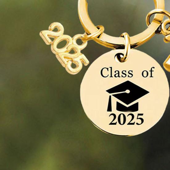 Подарок на выпускной класс Yousheng 2025 года, брелок с гравировкой из нержавеющей стали для выпускников старших классов колледжей, вдохновляющий сувенир для него и ее