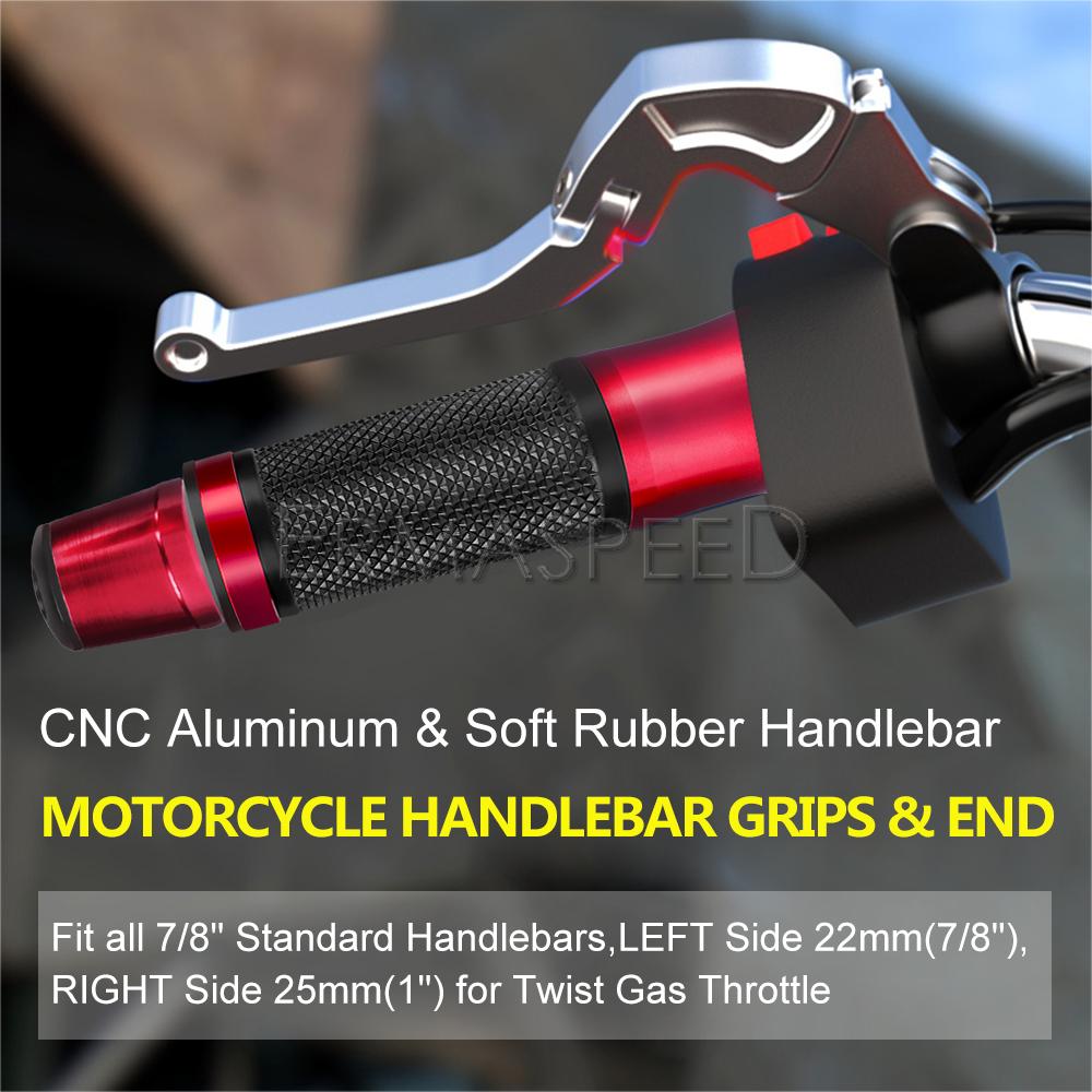Алюминиевый руль мотоцикла с ЧПУ, ручки, универсальный наконечник 7/8 дюйма, 22 мм, ручки для мотоцикла, питбайка