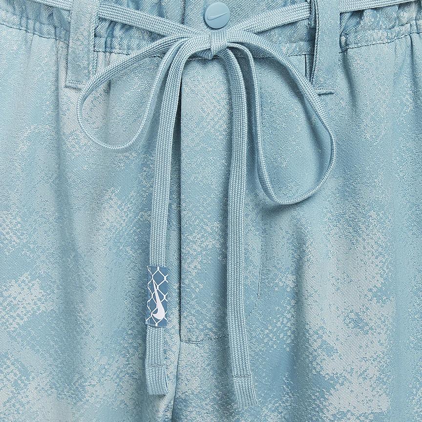 Nike Уличные брюки средней посадки, прямые, на молнии, повседневные, мужские брюки, джинсовые, сине-зеленые FZ0649-464