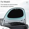 Для Tesla Model 3 2017-2023 передняя крышка багажника звукоизоляционный хлопковый внутренний капюшон Frunk/багажник звукоизоляционный пылезащитный хлопковый коврик