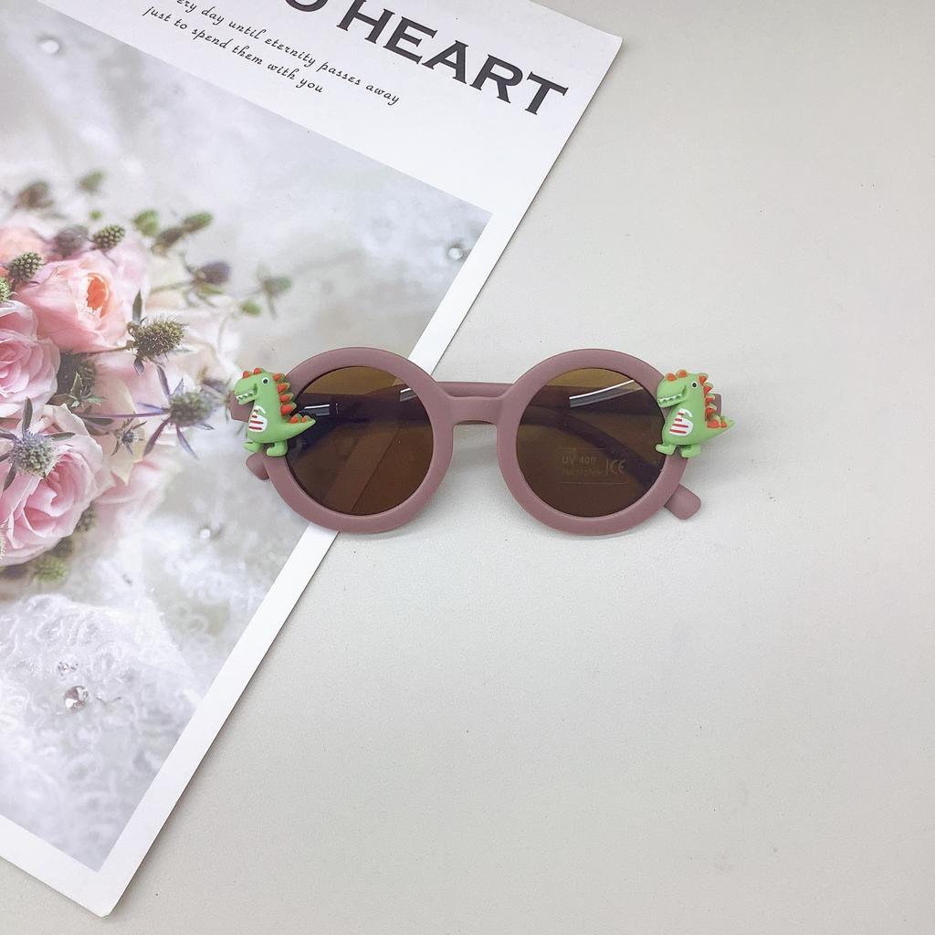 Модные круглые детские очки, аксессуары для медведей, милые детские солнцезащитные очки-тенты, солнцезащитные очки