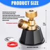 5Pieces High Pressure Sprayer Nozzle Metal Misting Nozzle for Effective Irrigation and Greenhouses Landscaping Needs