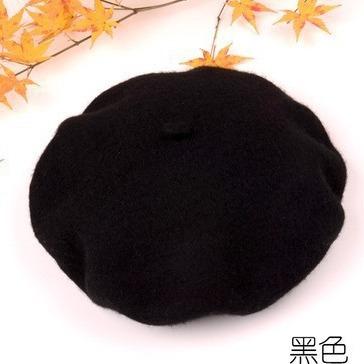 Children's hat cute autumn and winter pure wool casual cute children beret painter hat trendy parent-child hat