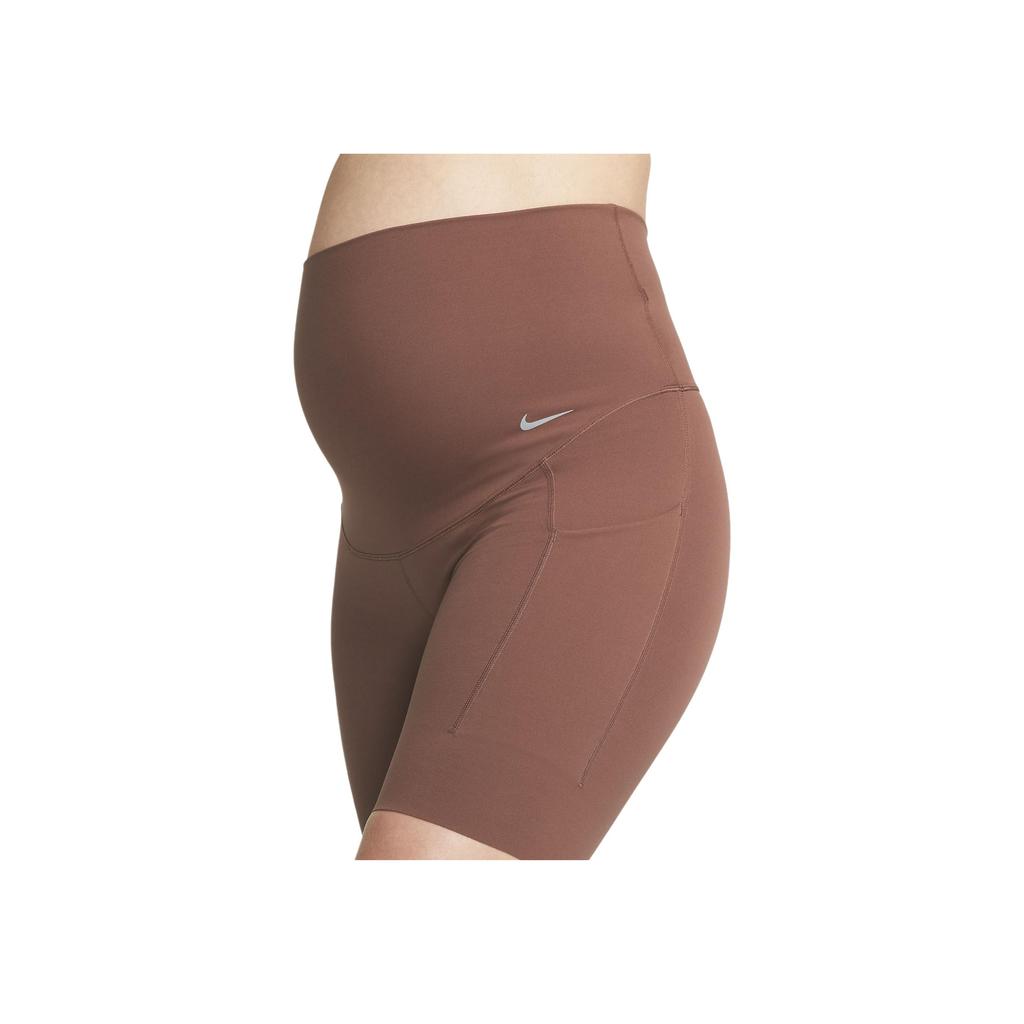 Nike Zenvy Однотонные Шорты с Логотипом Бренда Удобные Мягкие для Йоги Ходьбы Повседневные Женские Шорты Темно-Пони DV9433-231