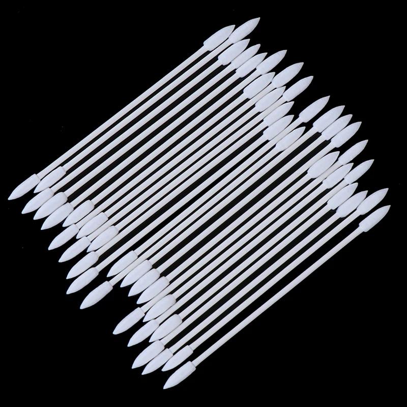 50/100 шт. Безворсовые одноразовые чистящие палочки из хлопка для наушников, телефонов, портов для зарядки и других аксессуаров