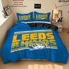 Leeds Rhinos Pattern Bedding Quilt Set Quilt Cover Pillowcase Home Birthday Gift(1 * duvet cover + 2 * pillowcase, without core)