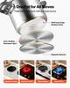 Pressure Cooker, 7L Pressure Cooker Stainless Steel, Pressures Canner with Steaming Rack, Tempered Glass Lid, Three Pressures Settings for Meat,