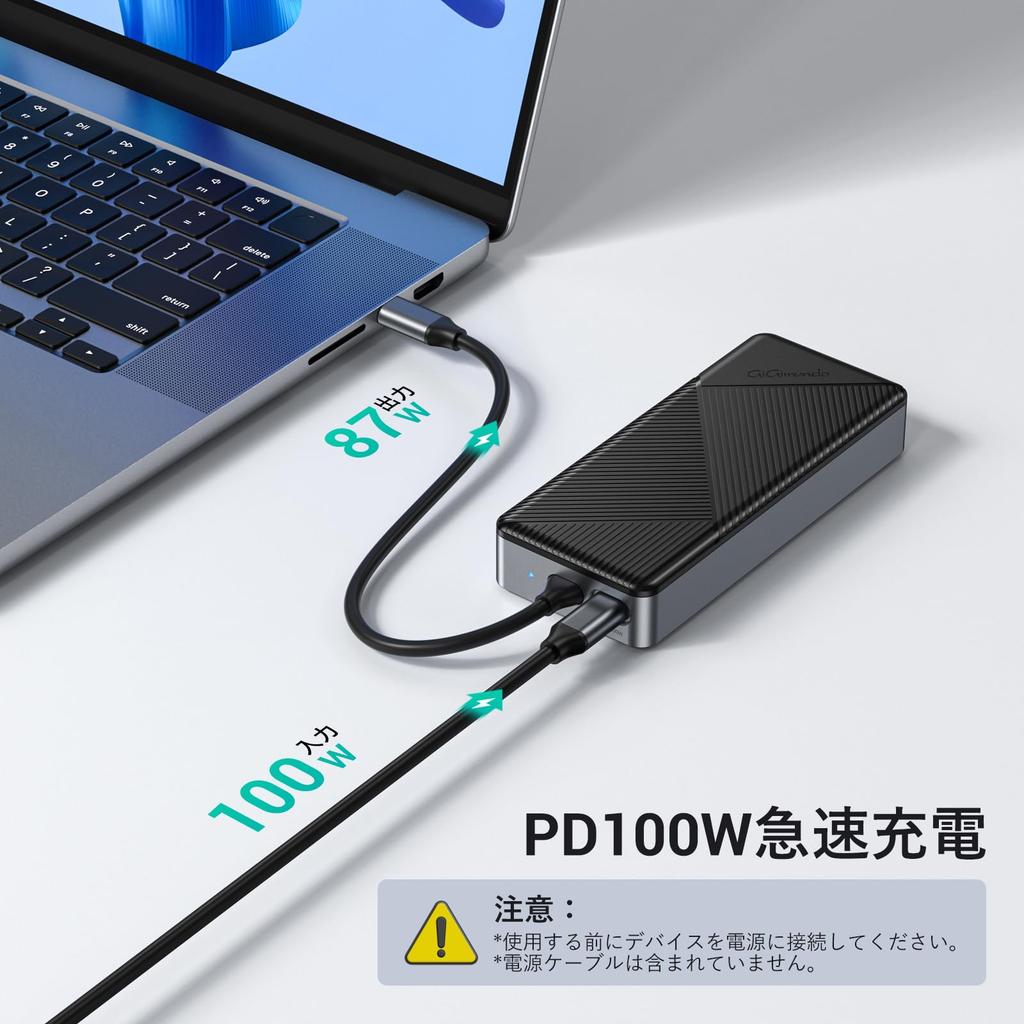 Внешний корпус для SSD GiGimundo 10 Гбит/с USB Gen2 USB C-хаб с корпусом для NVMe SSD Док-станция для SSD Слоты для карт SD и TF Быстрая зарядка PD 100 Вт для