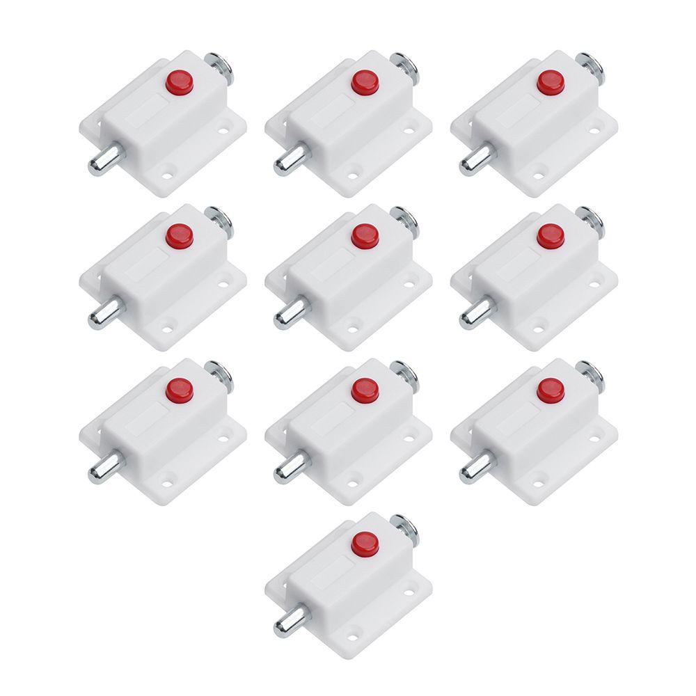 10 шт. пружинная кнопка безопасности для двери шкафа болты для двери шкафа присоска защелка замок сплошная дверная защелка