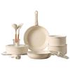 CaROTE Detachable Handle Non-Stick Ceramic Cookware Sets