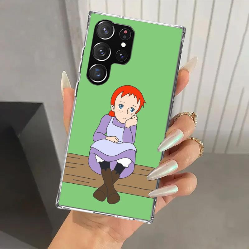 Чехол для телефона Anne Of Green Gables Shirley для Samsung Galaxy S26 S24 S23 Ultra S25 Edge S22 S21 Plus S20 FE + Мягкий принт Оболочка F