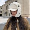 Korean Version of Autumn and Winter New Hat for Women Double-layer Brim Ear Protection Lei Feng Hat for Winter Warm Cold Hat Outdoor Plush Hat Thick
