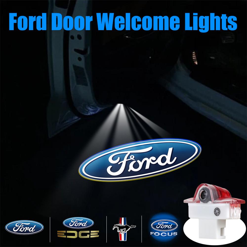 2pcs Car LED Door Welcome Light Projector Lamp Decoration Accessories Auto Styling For Ford S-MAX 2007-2008 CHIA-X 2007-2013