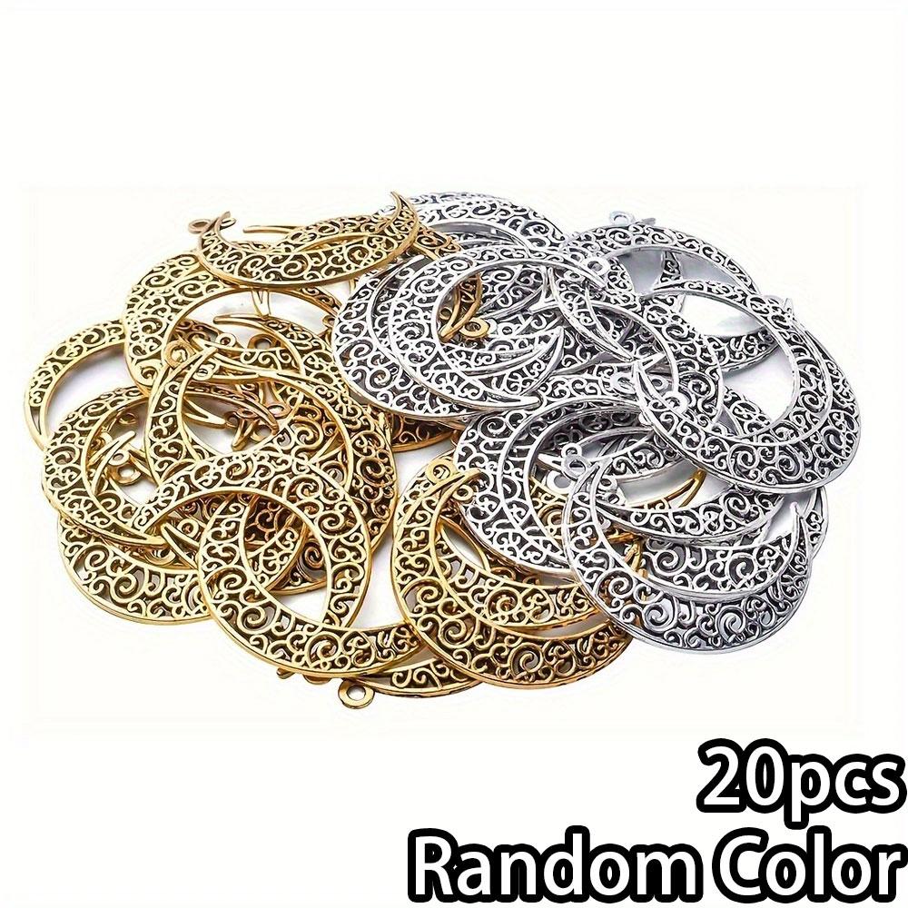 5/10/20 шт. Простая полая луна, маленькая подвеска, полая полумесяц, сплав, подвеска, ожерелье, браслет, цепочка для ног, цепочка для телефона, изготовление ювелирных изделий своими руками