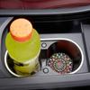 Retro Mandala Flower Absorbent Car Cup Holder Coaster Mats - Car Interior Accessories,Water Cup Coasters For Car Vehicles & Home Desk