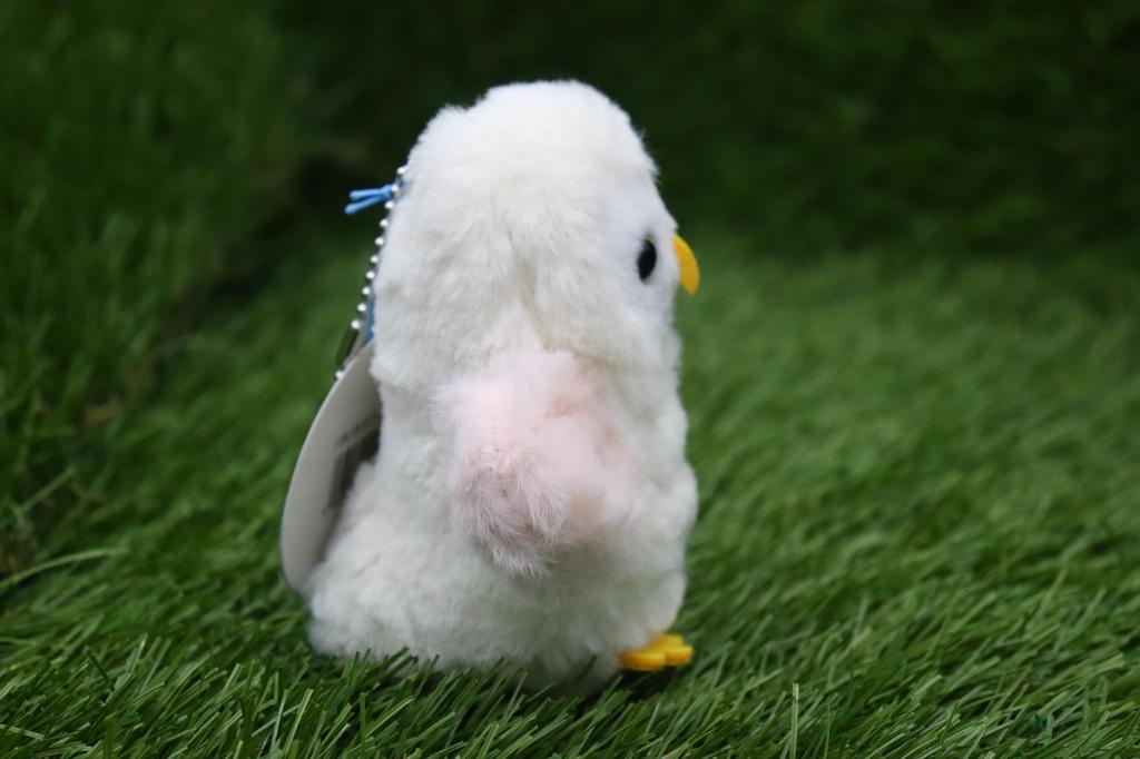 Брелок для ключей «Взлетающая хлопающая сова» Милая сова с расправленными крыльями и мягкой игрушечной розовой коробкой, хлопающей крыльями, [музыка включена]