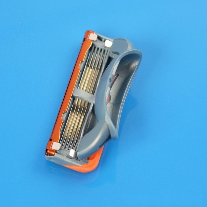 4 шт. 5-слойные лезвия для бритвы премиум-класса, сменные лезвия для бритья, комбинированные бритвы для лица