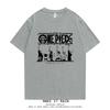 ONE PIECE Trendy Brand Retro Clothes Short-sleeved Peripheral T-shirt Men's and Women's Pure Cotton Printing Loose Summer