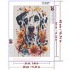 5d DIY Diamond Painting Cross Stitch Cute Animal Dog Diamond Embroidery Flowers Mosaic Full Round Drill Home Decor