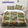 Retro Oil Painting Animals Pattern Bedding,Quilt Set Quilt Cover Pillowcase Home Birthday Gift (1 * duvet cover + 2 * pillowcase, without core)