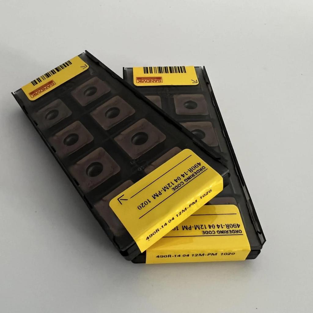 Оригинальная твердосплавная пластина Sandvik / 490R-140412M-PM 1020 для ЧПУ 10 шт.