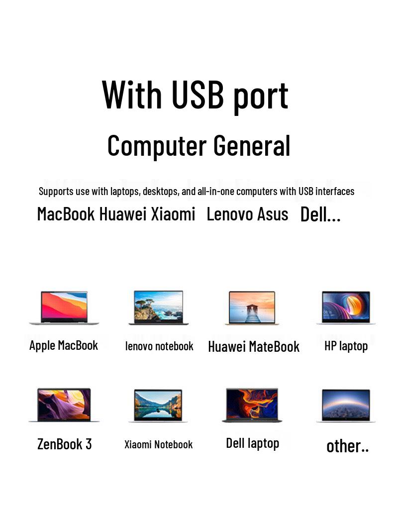USB-C Hub with Power Supply: Laptop/Desktop to HDMI Dock and U Disk Expansion Switch