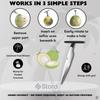 Coconut Opener for Fresh Green Young Coconut Water - Works With Peeled Thai Young White Coconuts - Open in Seconds Super Safe Easy and Fast