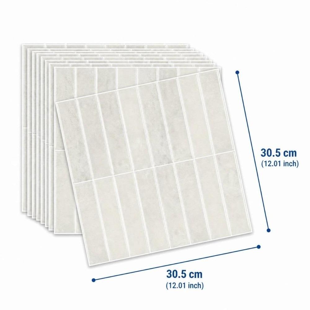 12PCS 2D Print Wall Decal Self Adhesive Cover Sheet Multi Pattern Tile Sticker Cabinet Refit