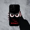 Язык Не трогай мой телефон Чехол для телефона для iPhone 17pro, 16,15,14,13,12,11 X XR Plus, Другие Мягкий черный чехол