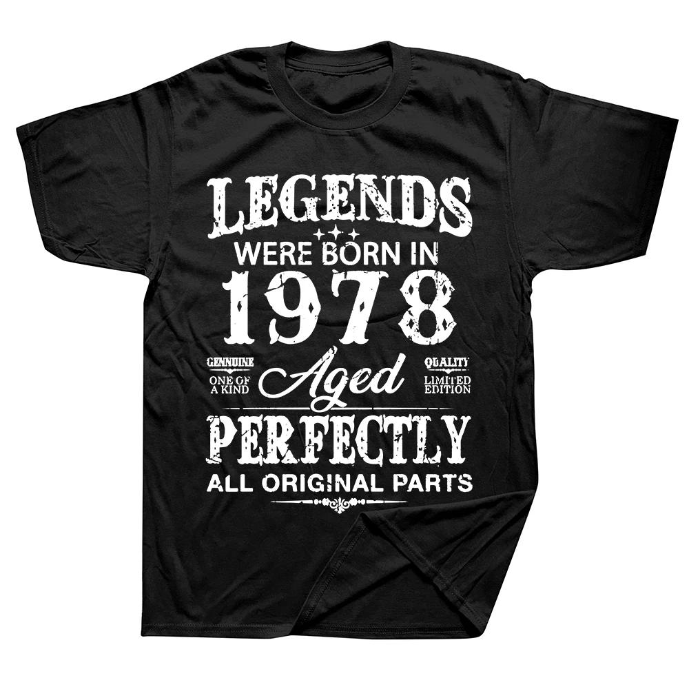 Novelty Vintage 1978 Funny 47 Years Old 47th Tee Tops Round Neck Short-Sleeve Fashion Tshirt Clothing Casual Basic T-shirts