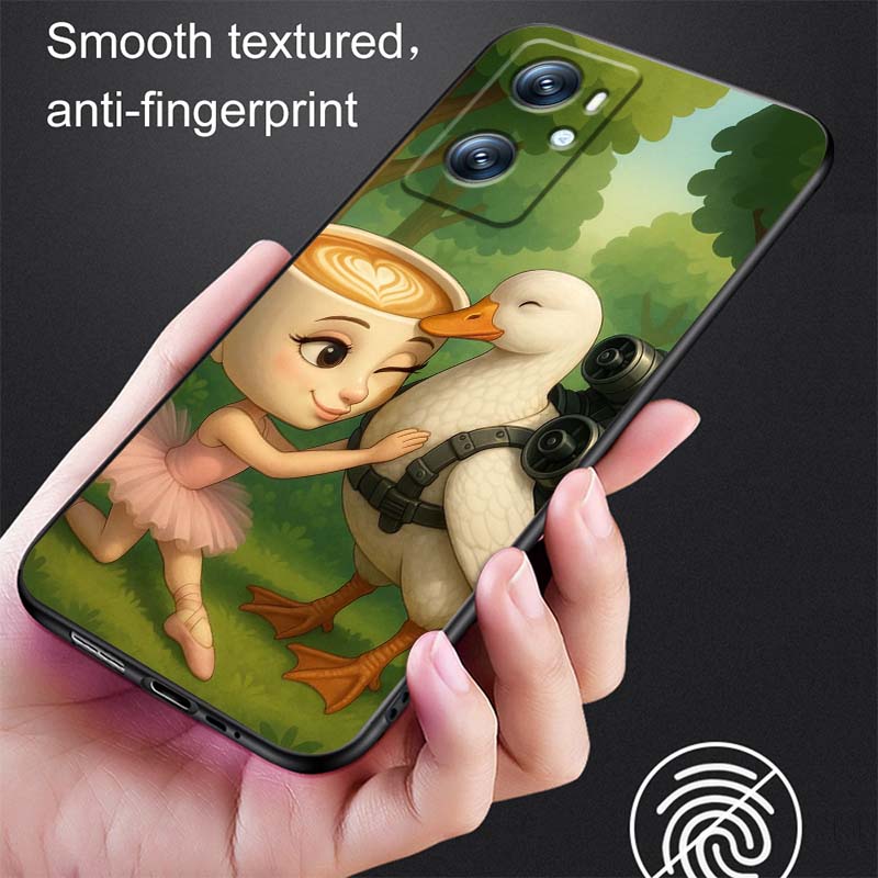 Tung Tung Tung Шаблон Сахур Для OPPO Reno 5 6 7 A96 A40 A58 Realme GT A74 A78 Neo2 A74 A78 Find X5 X3 X7 X8 Черный Чехол для Телефона