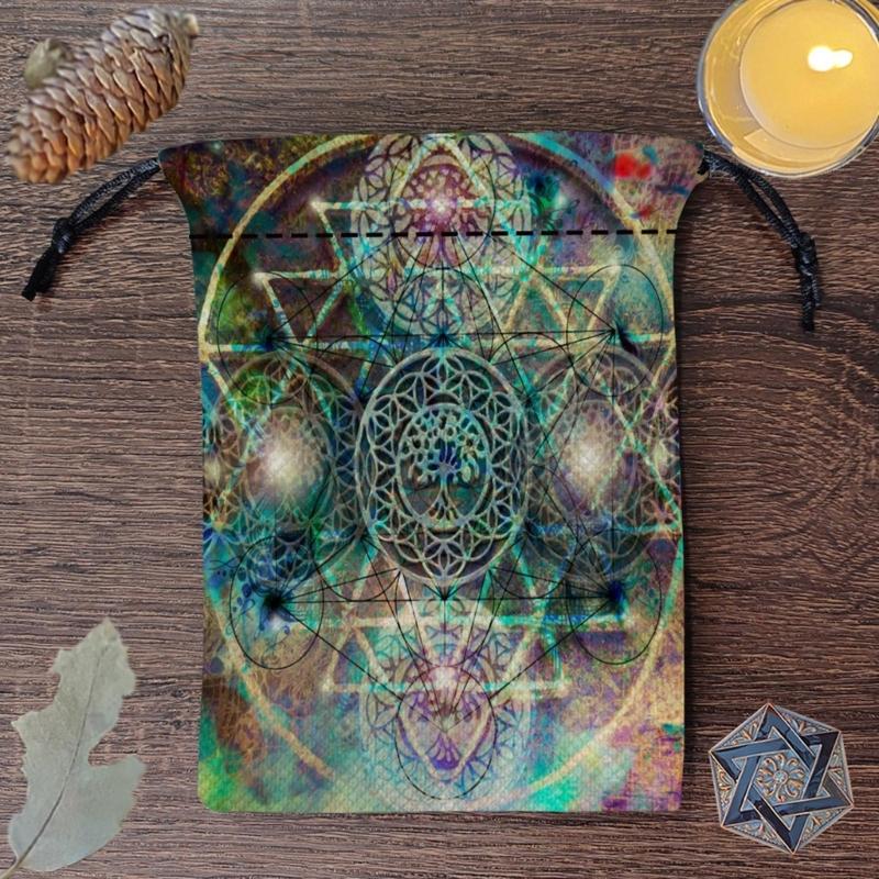 Мини Ювелирные Кости Карта Подарочный Мешочек на Завязках Мешочек для Гаданий Таро