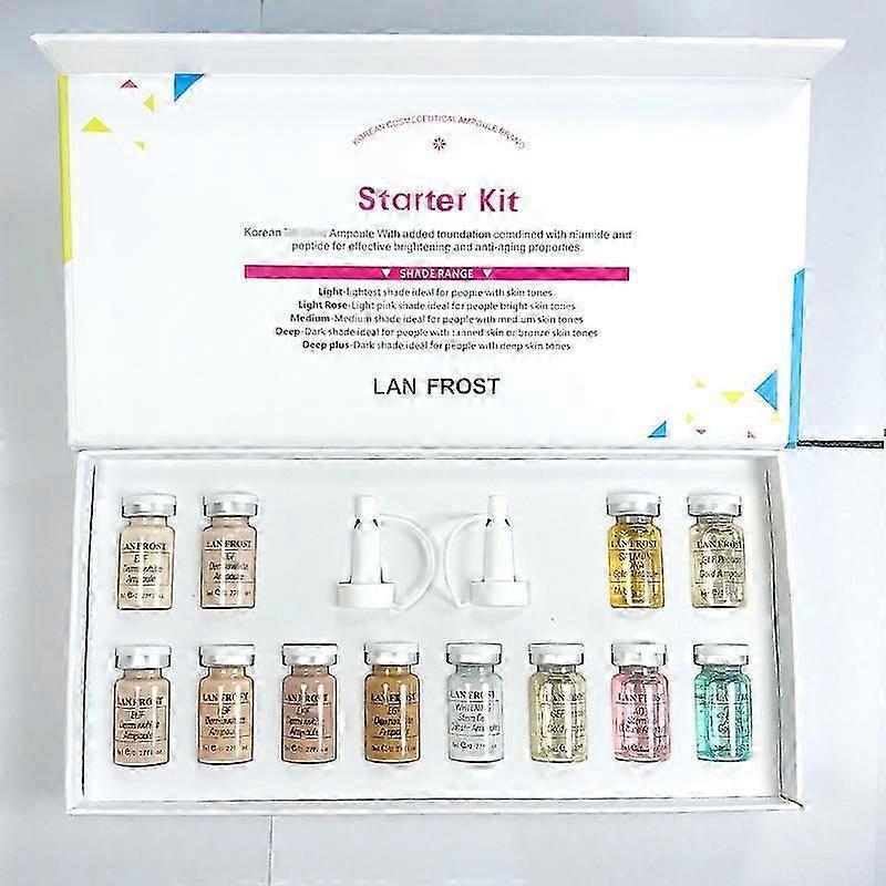 12Pcs Korea Stayve BB Cream Glow Starter Kit MesoWhite Serum Pencerah Pemutih Jerawat Anti-Aging Dr. Pena Mesin Perawatan 26s