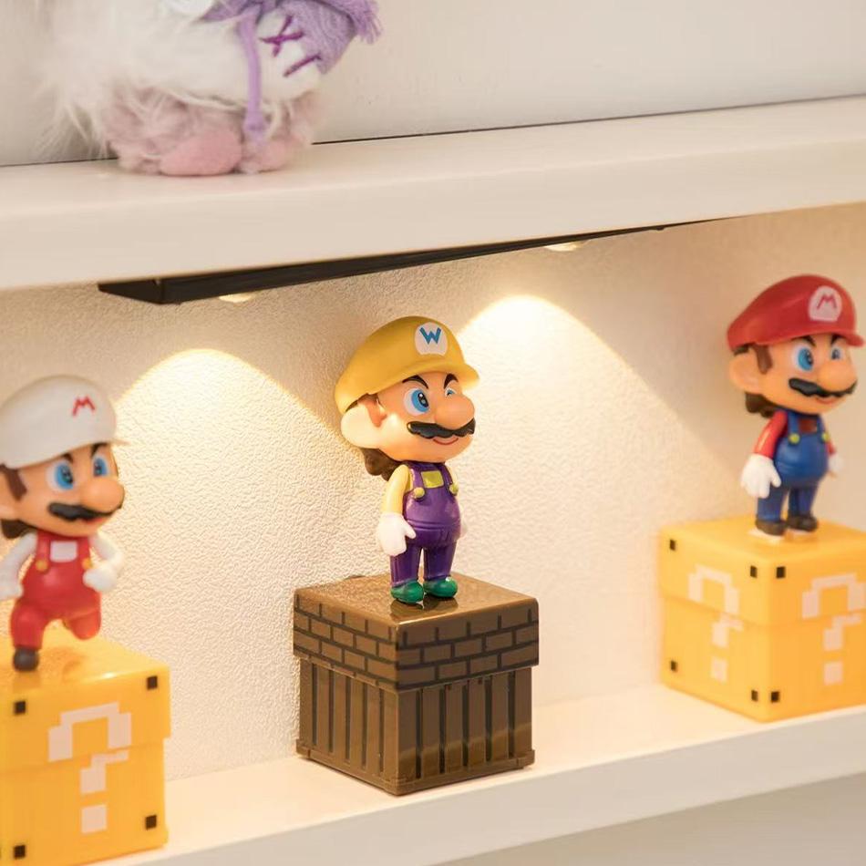 4 шт./комплект Фигурка персонажа Super Mario Модель Кукла Украшение для торта Украшения для автомобиля Аниме-аксессуары Детские игрушки