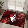 Bournemouth Football Design Crystal Velvet Carpet Cozy Non?Slip Printed Rug For Bedroom Living Room Entrance