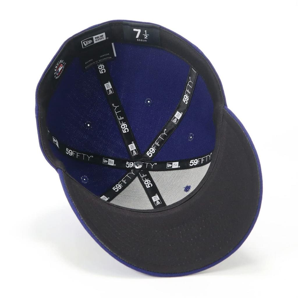 New Era 59FIFTY Los Angeles Dodgers Dark Royal Pre-Curved Cap, 62.5cm